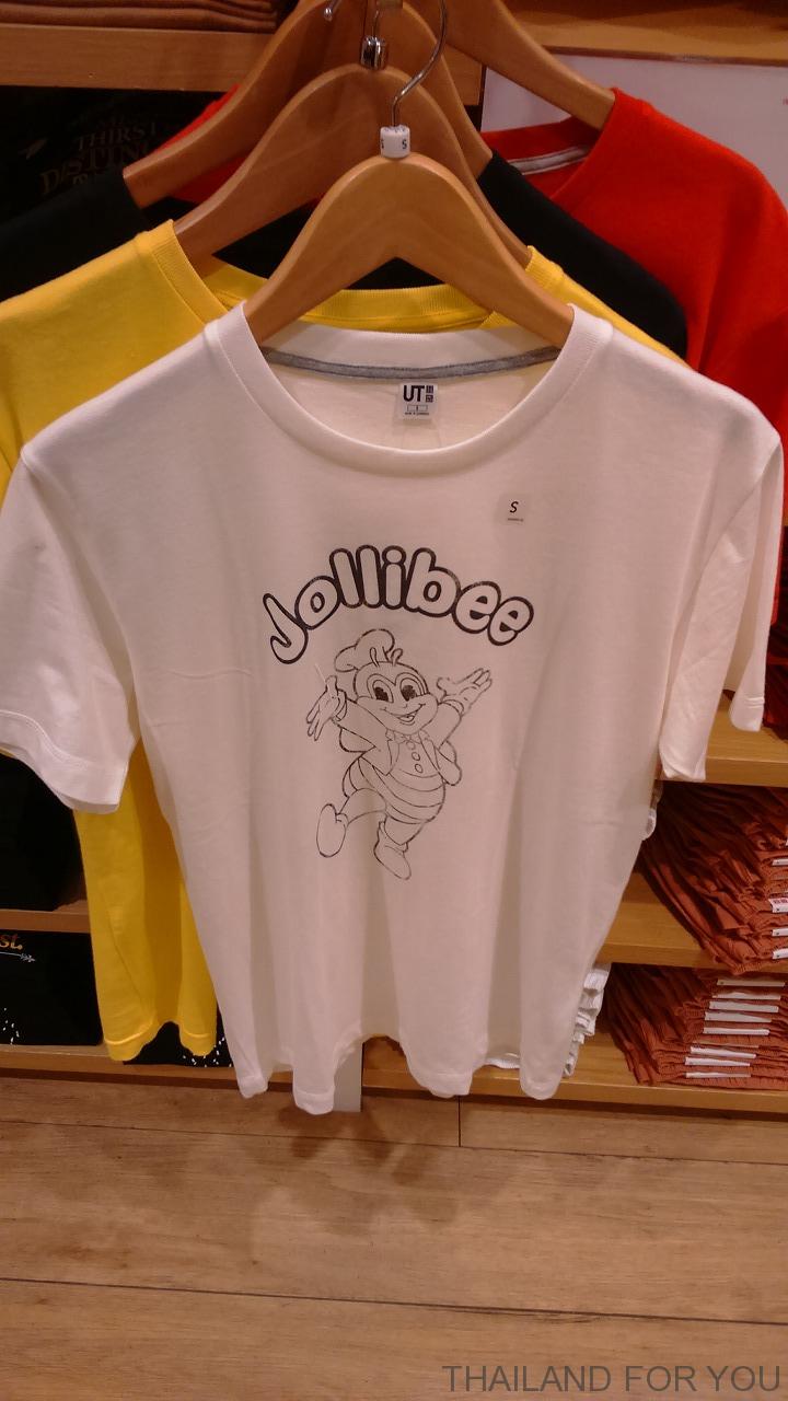 バンコクのユニクロでジョリビーの限定tシャツを買った Thailand For You