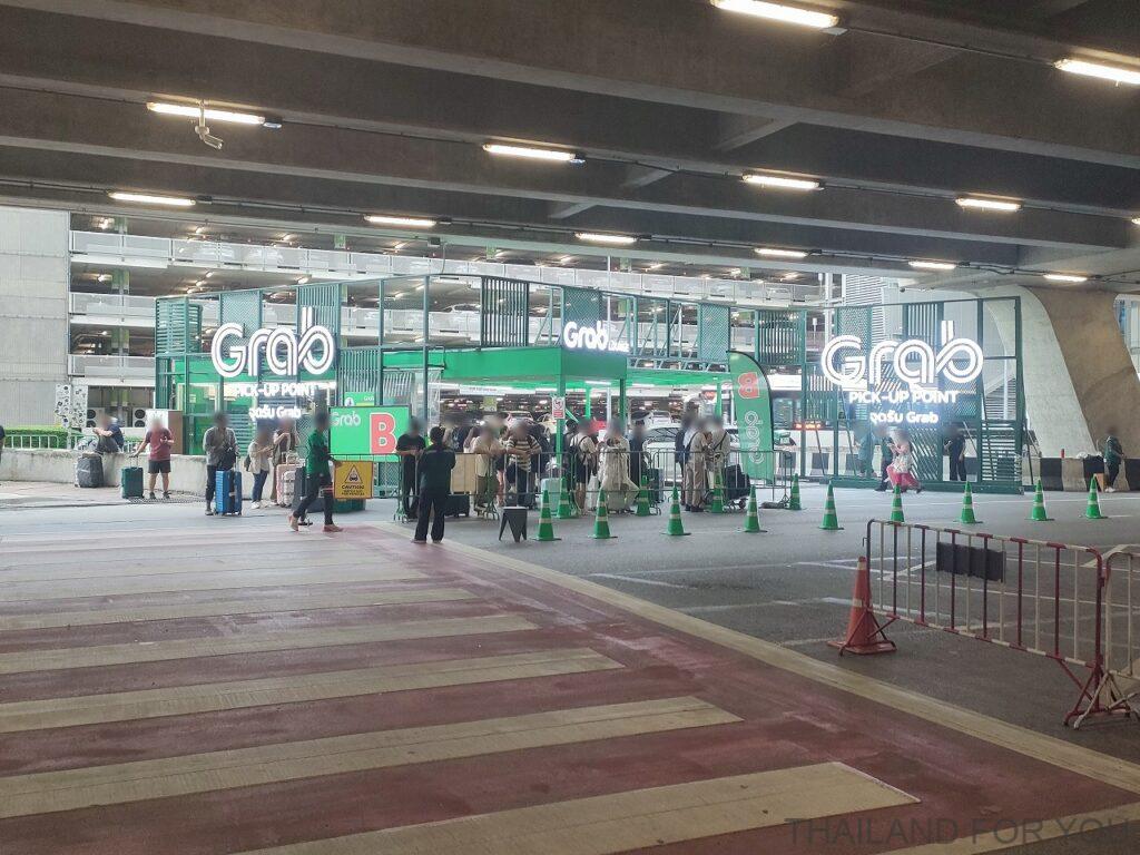 スワンナプーム空港 Grab 乗り場